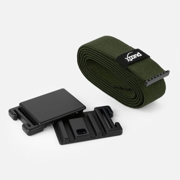 NWT XPAND Urban Magnetic Belt Buckle (Black) & Elastic Belt Strap (Green) - SM - Picture 2 of 5
